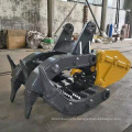 Ao lai machinery manufacturing excavator hydraulic 5 teeth grapple orange peel graple waste material clamp